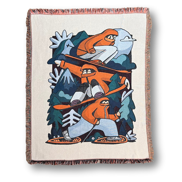 Winter Rec Woven Tapastry Blanket -Turbo Bambi X BC Parks Foundation 