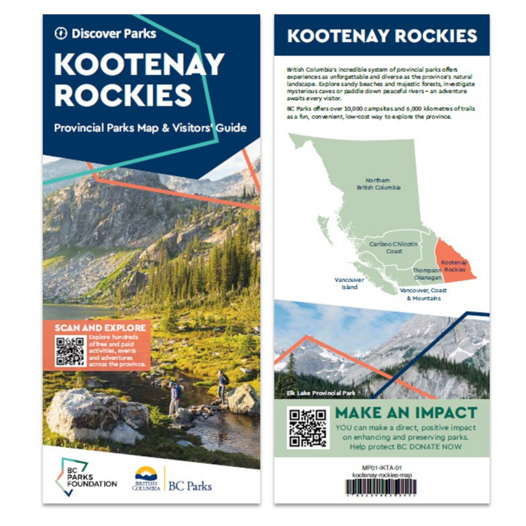 Kootenay Rockies - Provincial Parks Map & Vistors' Guide (Box of 250 Maps)