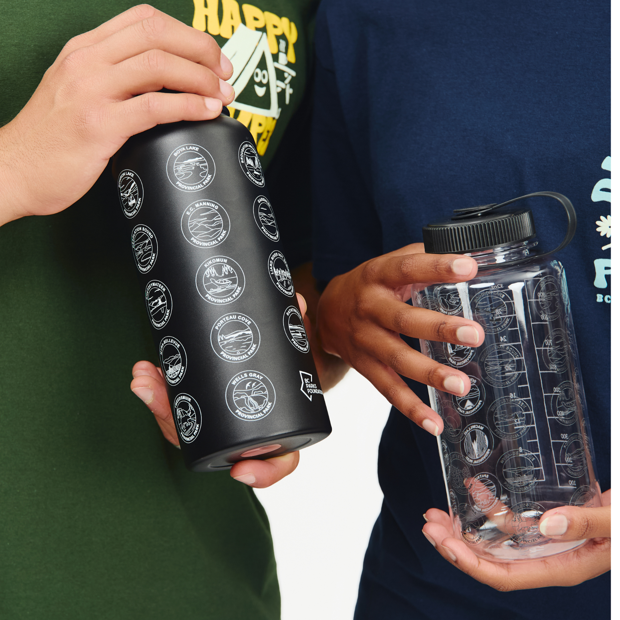 BC Parks Water Bottle w/ Stickers - Classic Wide Mouth 32oz
