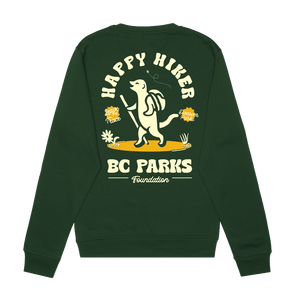 Happy Hiker Crewneck Sweater - BC Parks Foundation