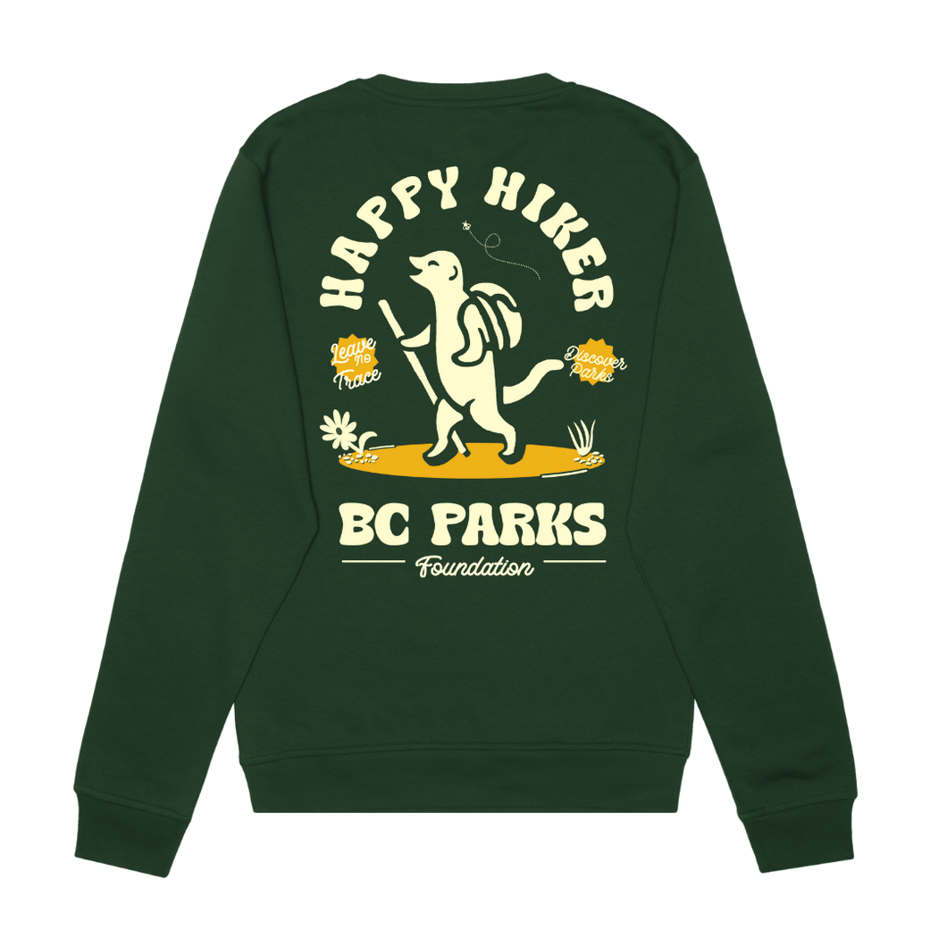 Happy Hiker Crewneck Sweater - BC Parks Foundation