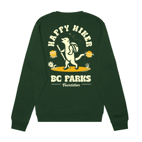 Happy Hiker Crewneck Sweater - BC Parks Foundation