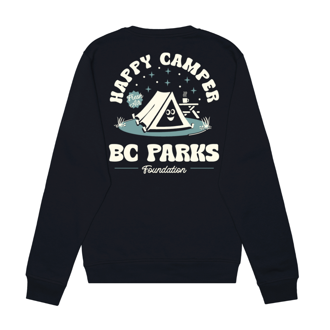 Happy Camper Crewneck Sweater - BC Parks Foundation