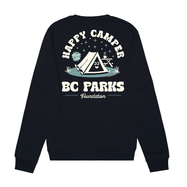 Happy Camper Crewneck Sweater - BC Parks Foundation