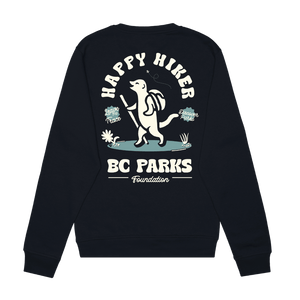 Happy Hiker Crewneck Sweater - BC Parks Foundation