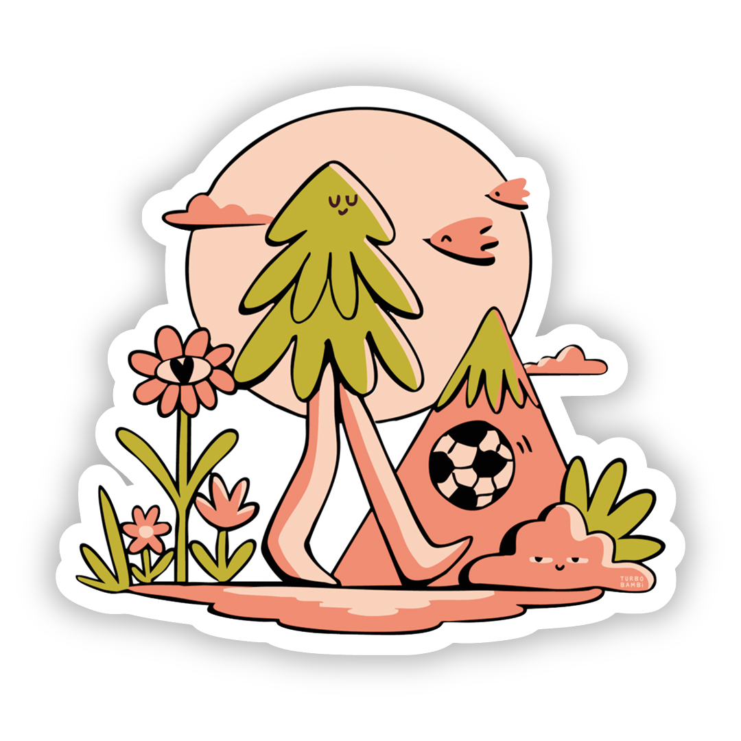 Kickin' It - Turbo Bambi X BC Parks Foundation Vinyl Sticker