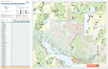 Load image into Gallery viewer, Vancouver, Coast and Mountains  - Provincial Parks Map &amp; Visitors&#39; Guide (Box of 250 Maps)