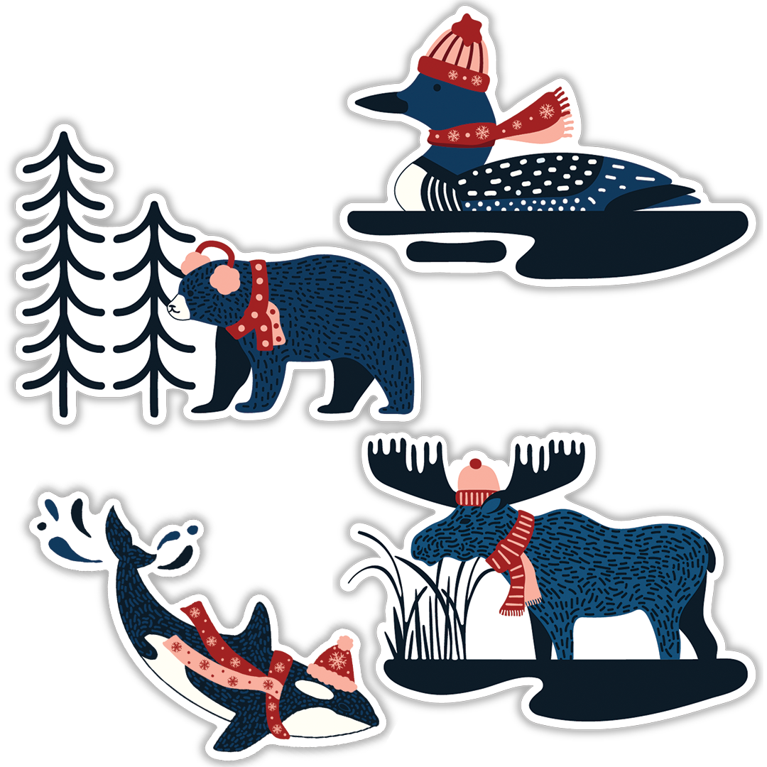Golden Bc Sticker BC Biodiversity Winter Sticker Pack β BC Parks Foundation Shop