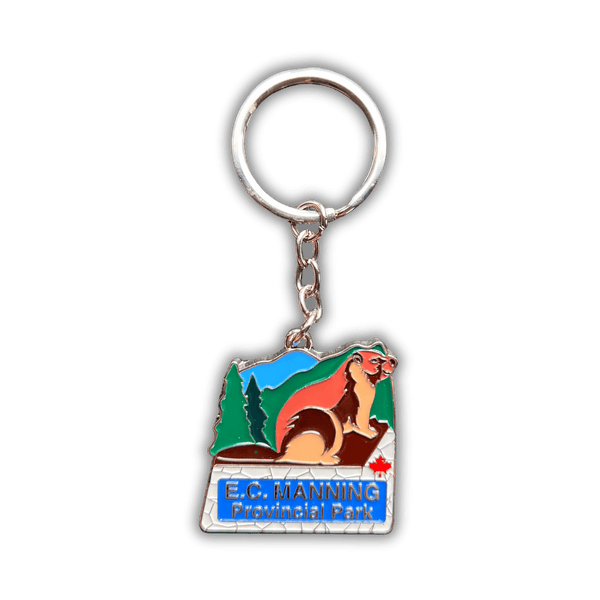 E.C. Manning Park Welcome Sign Keychain