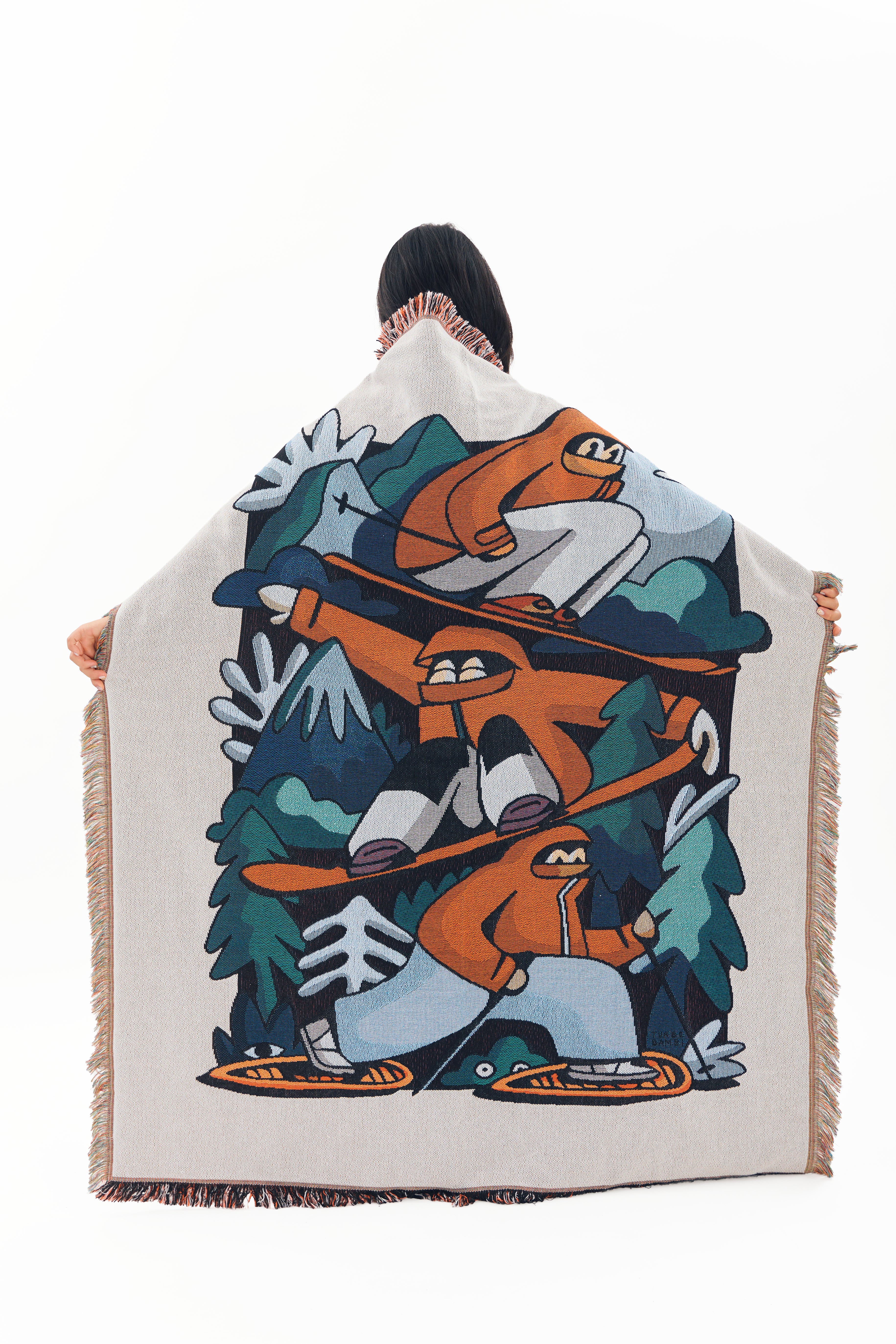 Winter Rec Woven Tapestry Blanket - Turbo Bambi X BC Parks