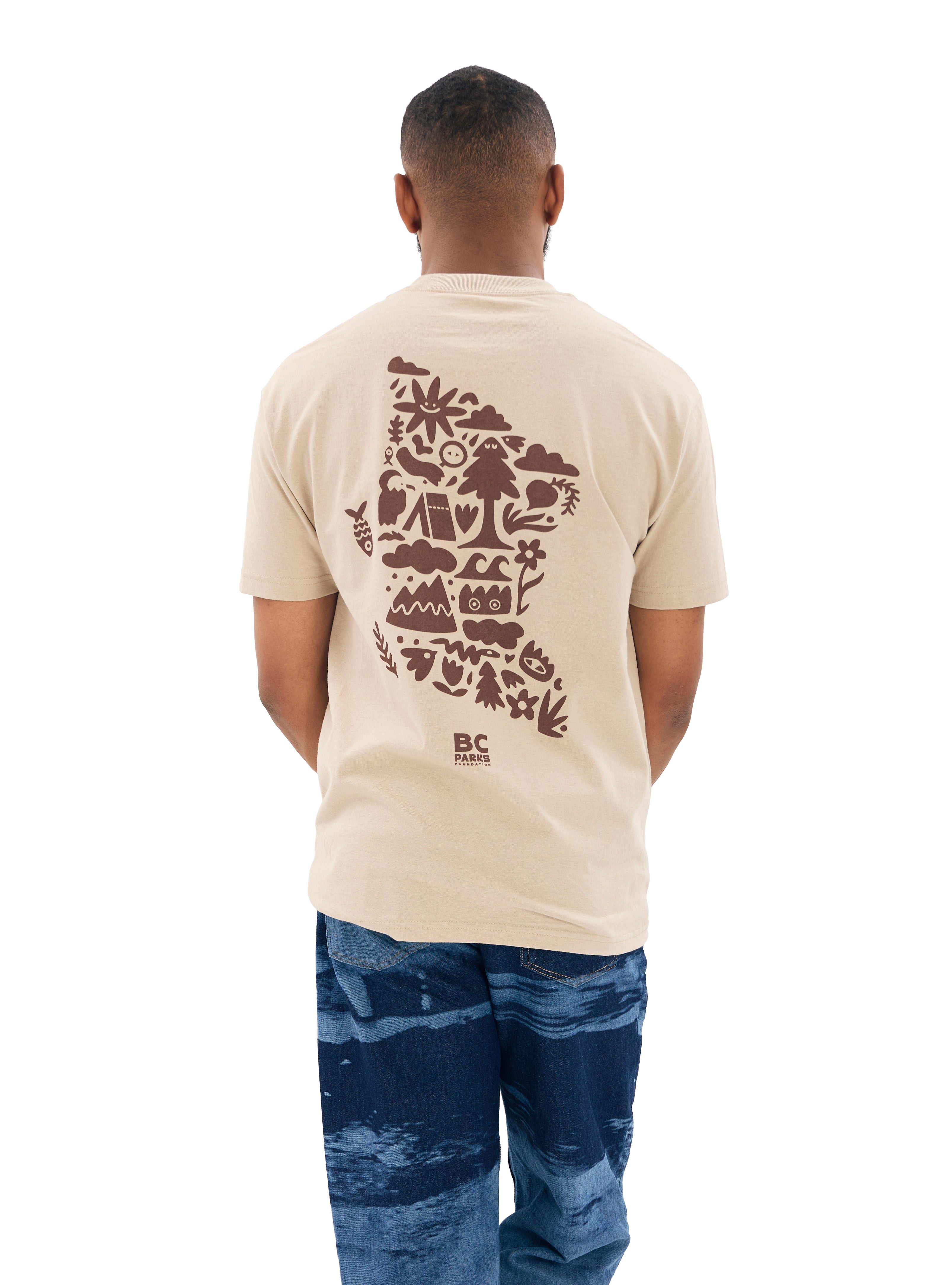 Discover Parks Map  - Turbo Bambi X BC Parks Foundation T-shirt