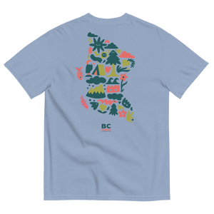 Discover BC Parks Map  - Turbo Bambi X BC Parks Foundation T-shirt