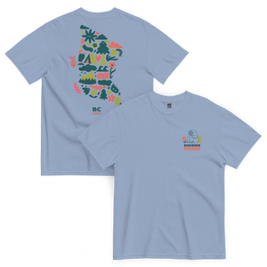 Discover BC Parks Map  - Turbo Bambi X BC Parks Foundation T-shirt