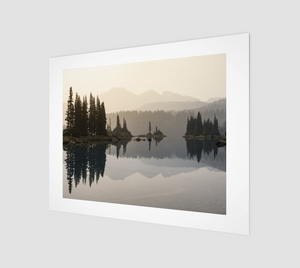 Smokey sunrise over Garibaldi Lake (Garibaldi Provincial Park) Art Print