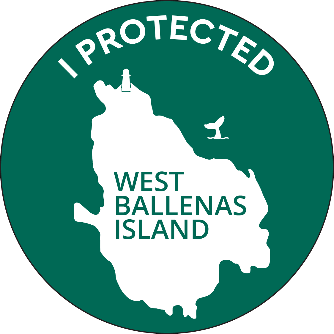 West Ballenas Island Sticker