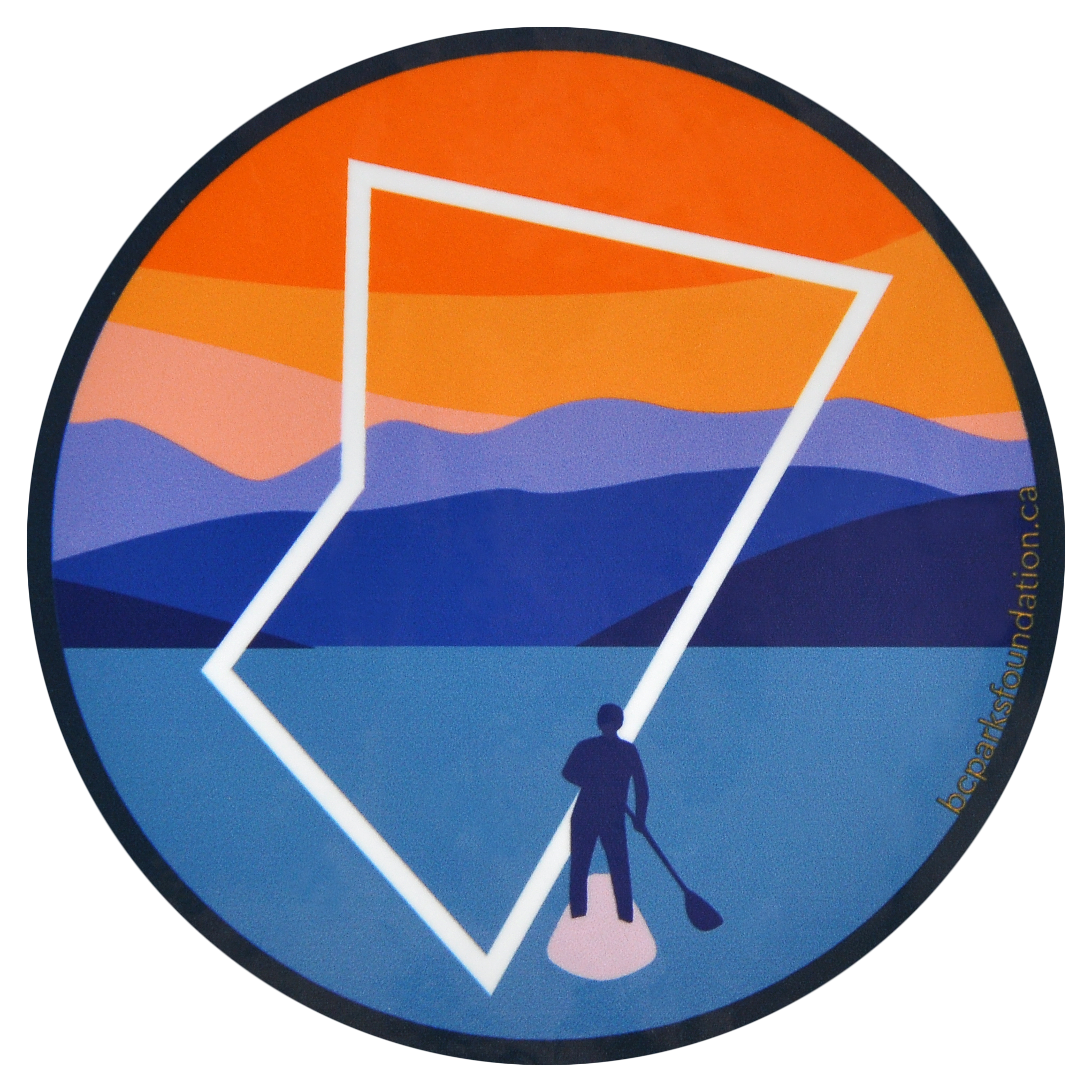 Paddleboarding Sticker - BC Parks Foundation
